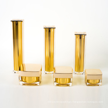 Acrylic Square Airless Bottles with Jars